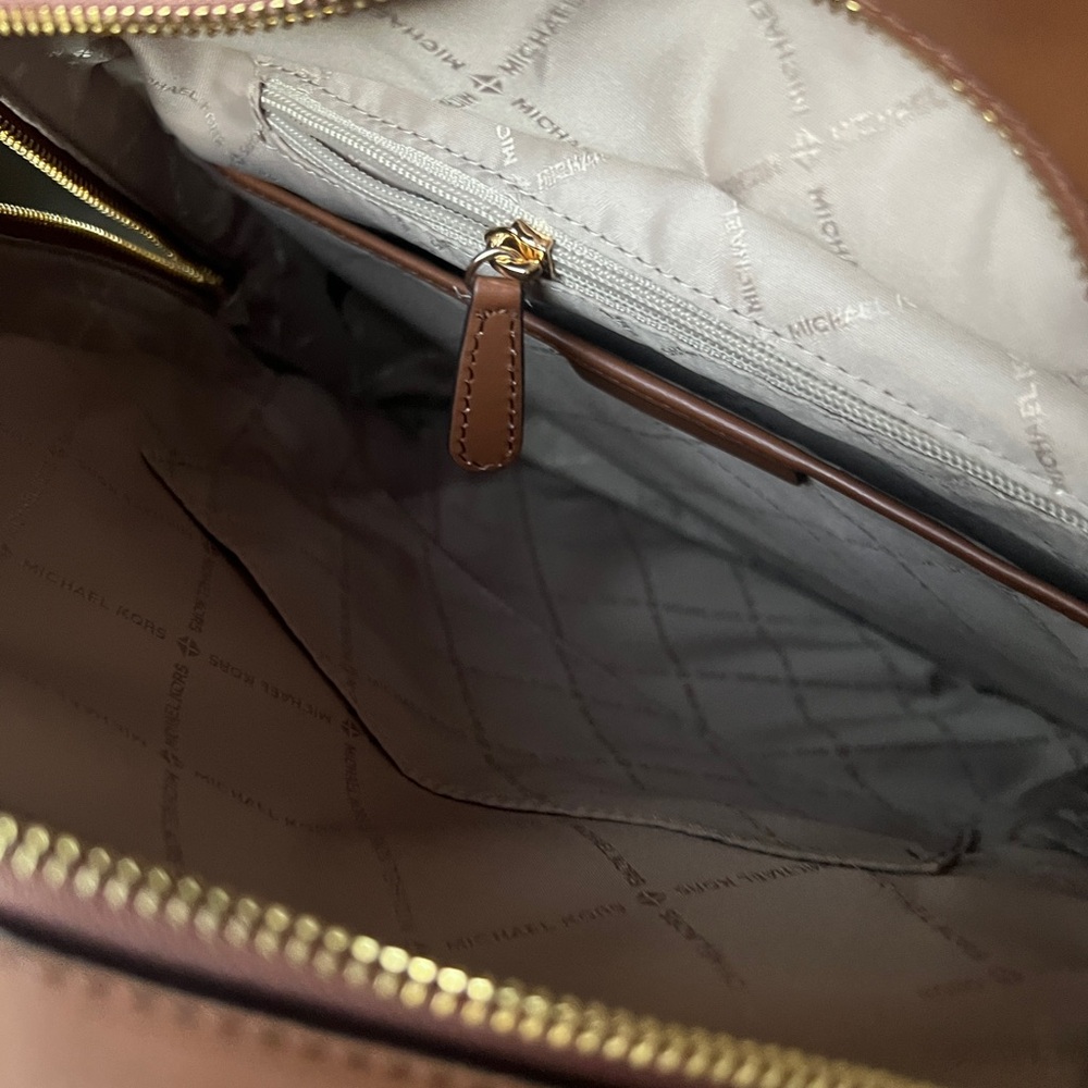 Michael Kors Signature Brown Backpack - Picture 7 of 11